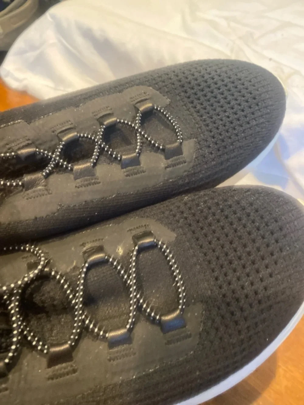 Cole Haan Men's Black Slip-On Athletic Sneakers with Yellow Heel